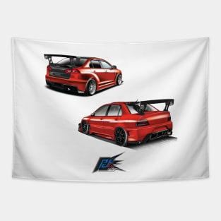 evolution of the evo red Tapestry