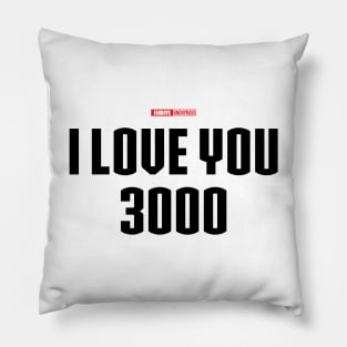 I Love You 3000 v2 (black) Pillow