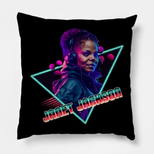 Janet cyberpunk Pillow