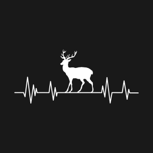 moose heartbeat lover,moose gift animal deer nature in alaska elk T-Shirt