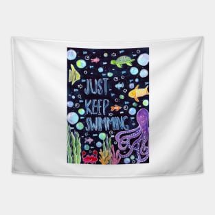 Just Keep Swimming Tapestry