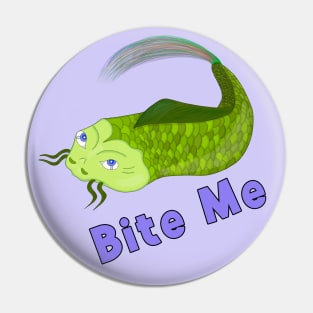 Bite Me Funny Fishing Pin