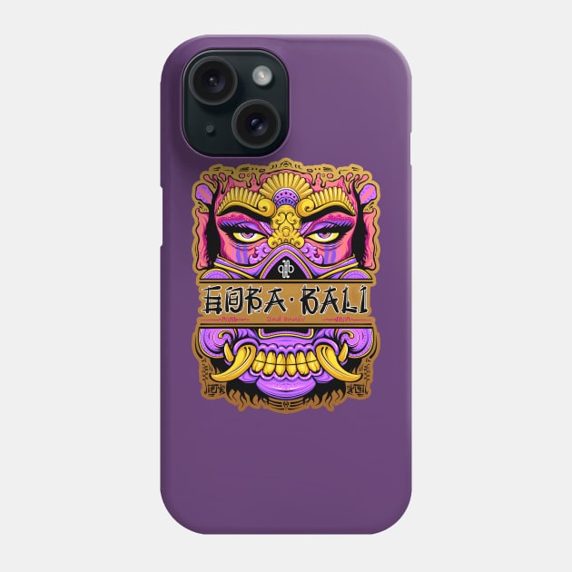 Balinese Mask Girl Goba Bali Phone Case by yudabento