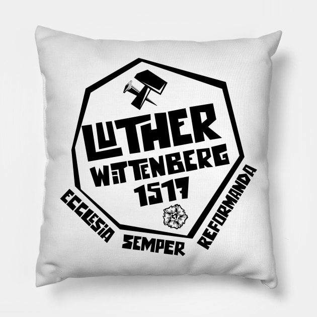 Martin Luther. 95 theses of the reformation of the church. Pillow by Reformer