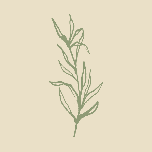 Minimal Sprig Branch Herb by Rebelform