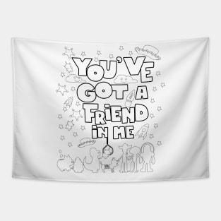 color your own friendship Tapestry