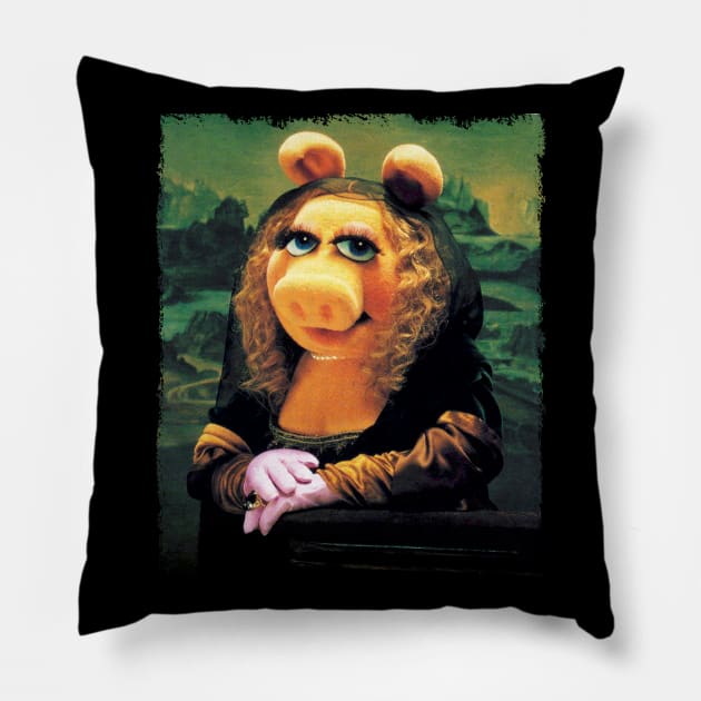Miss piggy Pillow by OniSide