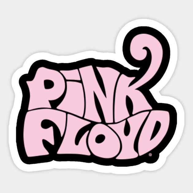 pink floyd lettering pink floyd sticker teepublic