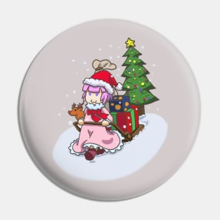 Sleighing in a winter of Christmas Pin