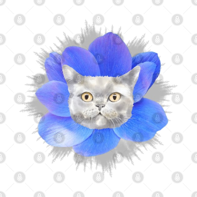 Grey Iris Kitty by Mazzlo Shop