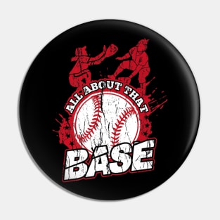 Base Softball Player Pin