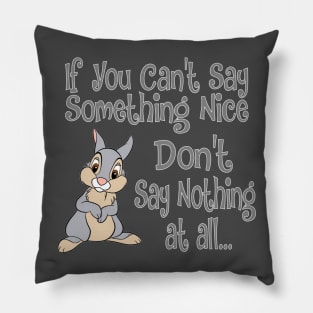 Thumper "my mama says" t-shirt Pillow