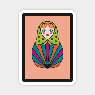 Spots & Stripes Russian Doll Magnet