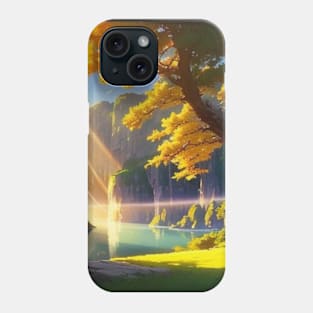 Sunlight on the River Gorge Phone Case