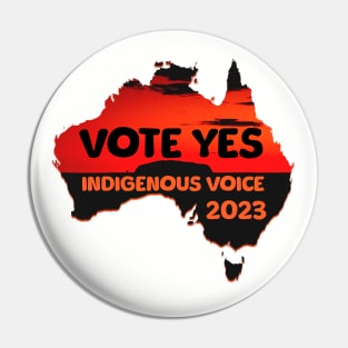 Vote YES to Indigenous Voice to Parliament Australia Pin