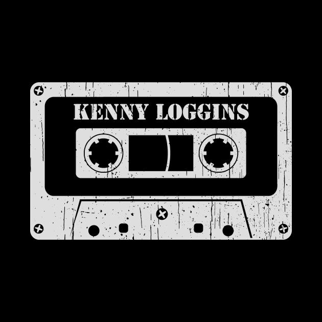 Kenny Loggins - Vintage Cassette White by FeelgoodShirt