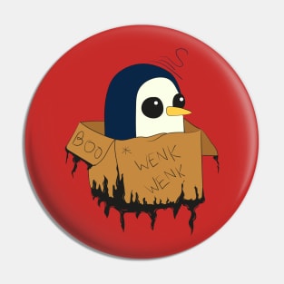 Penguin in a box Wenk Wenk Pin