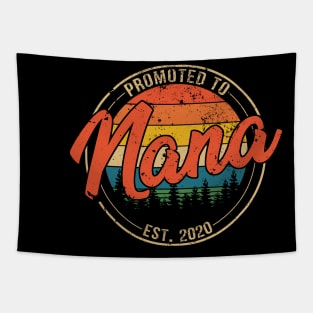 Promoted to Nana Est 2020 Mothers Day Gift Tapestry