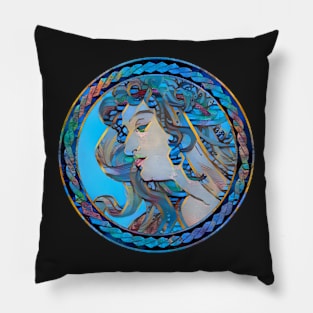 Copy of Framed Dream of Vitrail Pour la facade de la Boutique Fouquet Pillow