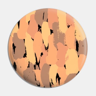 Abstract yellow, orange, brown and black pattern Pin