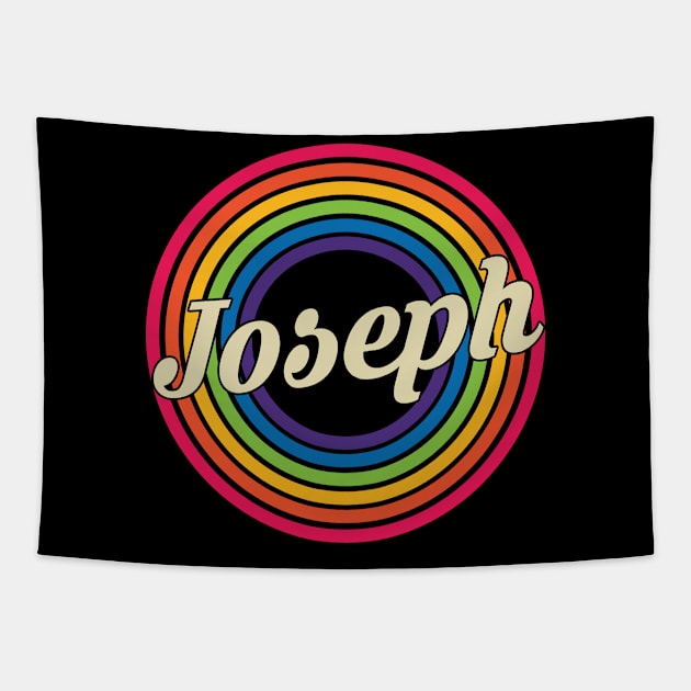 Joseph - Retro Rainbow Style Tapestry by MaydenArt