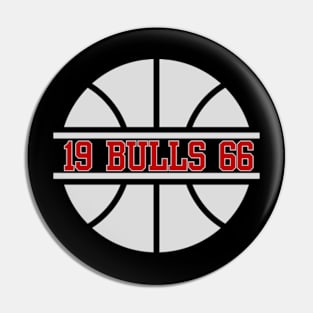 bulls basketball Pin