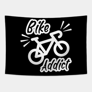 Bike addict, Bicycle Cyclist Funny Gift Idea Tapestry