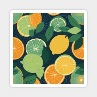 Citrus fruit pattern Magnet