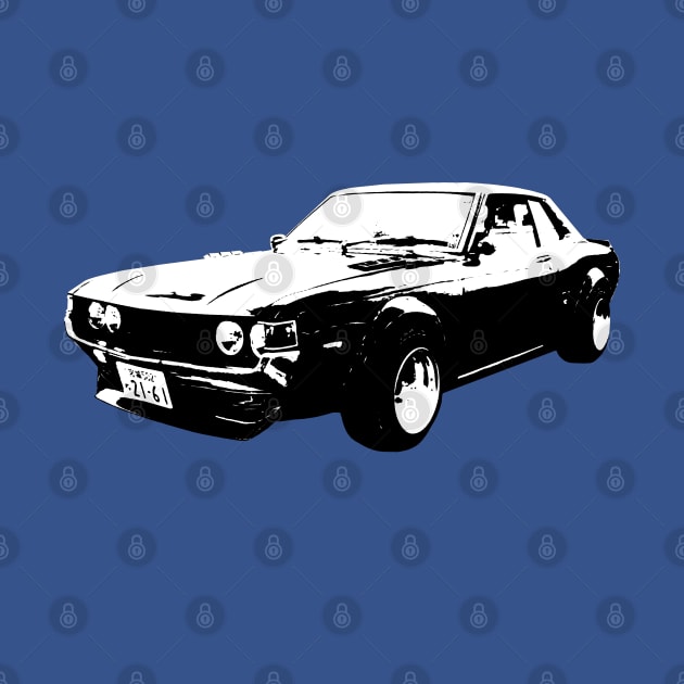 1976 Toyota Celica  B&W by GrizzlyVisionStudio