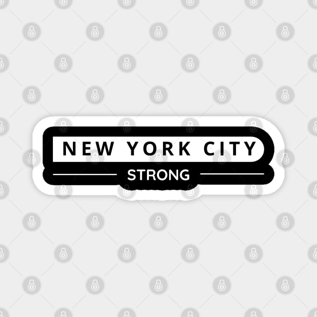 NYC City Strong (Dark Colors) Magnet by Proud Town Tees