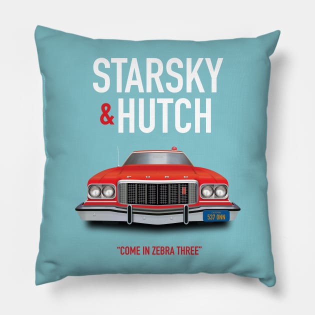 Starsky & Hutch - Alternative Movie Poster Pillow by MoviePosterBoy