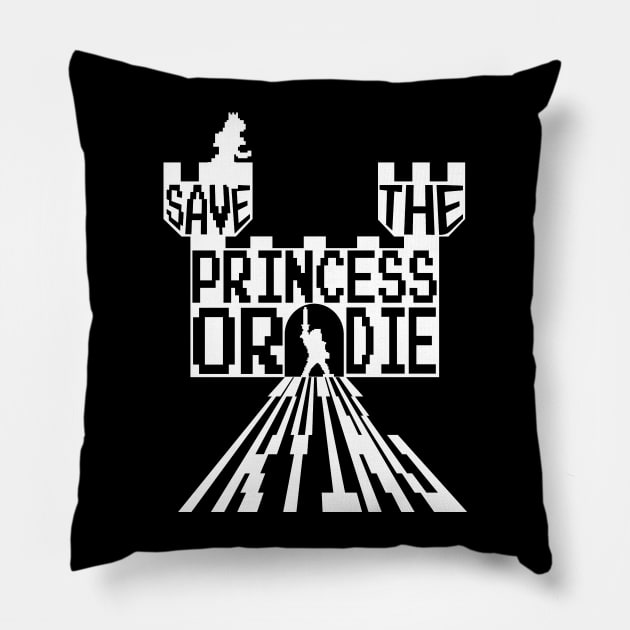 Save The Princess Pillow by retrogameraddict