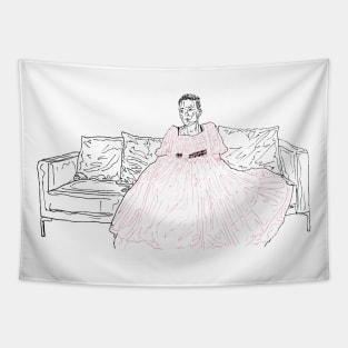 Villanelle pink Tapestry