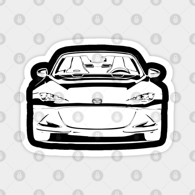 Mazda Miata MX5 IV Simple Sketch W Magnet by CharlieCreator