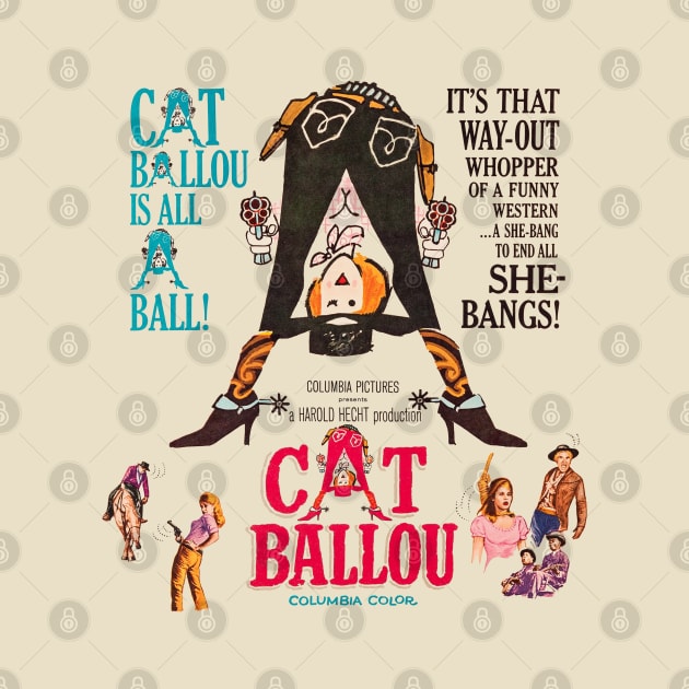 Cat Ballou Movie Poster by MovieFunTime