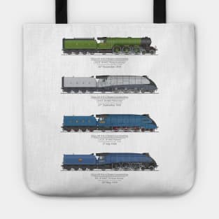 Steam Locomotion Speed Record Breakers (Color) Tote