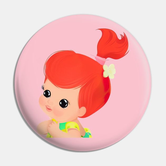 Cute Red Hair Baby Girl Pin by NUNUTWISS