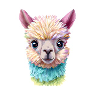 Colorful Baby Lama T-Shirt