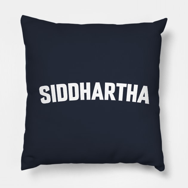 SIDDHARTHA Pillow by LOS ALAMOS PROJECT T