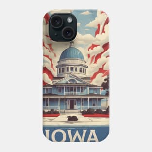 Iowa United States of America Tourism Vintage Poster Phone Case