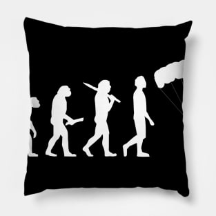 Funny Skydiving Evolution Gift For Skydivers & Parachutists Pillow