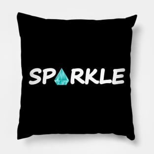 Sparkle typography design Pillow