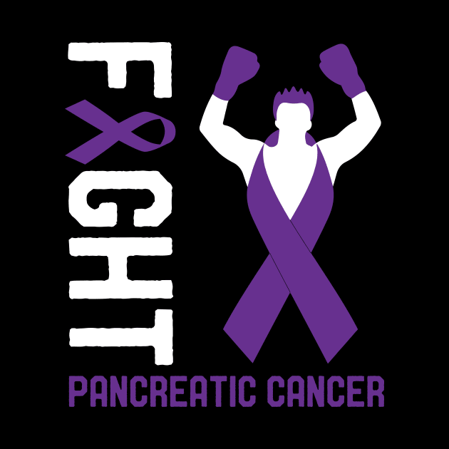 Fight Pancreatic Cancer Awareness Ribbon Month Day Survivor by mrsmitful01