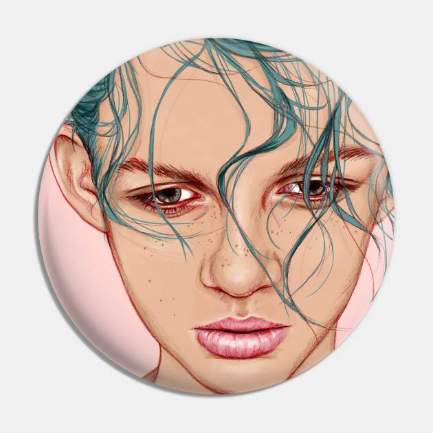 Swim Pin by LauraOConnor