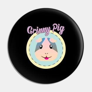 Grinny Pig Gift for Guinea Pig Lovers Cute Guinea Pig Pin