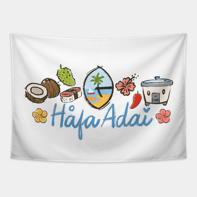 Hafa Adai Tapestry by thecantogirl