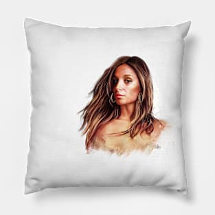 Alexis, hair in the wind Pillow