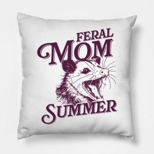 Feral Mom Summer - Opossum Pillow