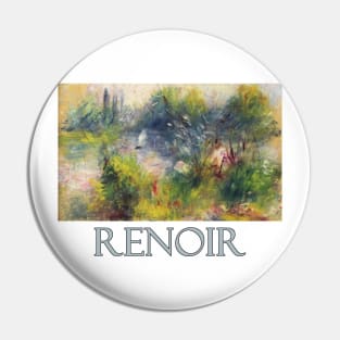 Paysage Bords de Seine (1879) by Pierre-Auguste Renoir Pin