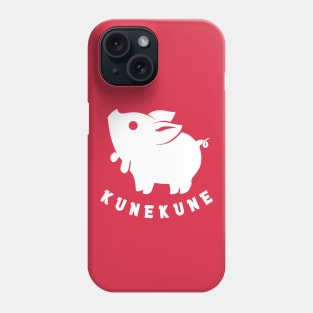 Kunekune cute piglet pet. Minimal art for pig lovers Phone Case